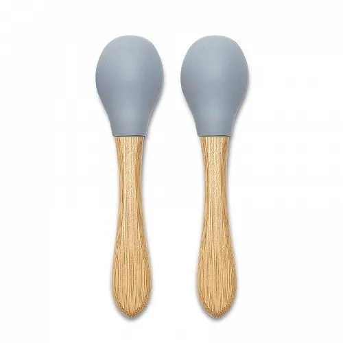Lorelli Natural Силиконови лъжички с бамбук 2БР NATURAL GREY