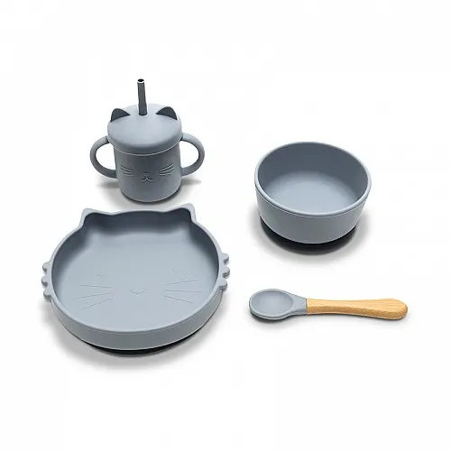 Lorelli Силиконов сет за хранене 4 части GREY