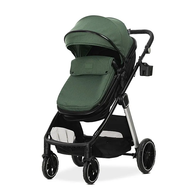 Lorelli Premium Детска количка ASPEN GREEN 3в1 до 22кг с трансформираща седалка