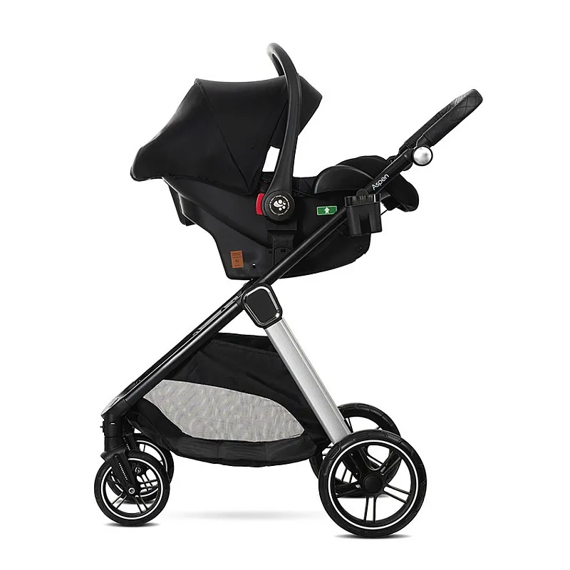 Lorelli Premium Детска количка ASPEN GREEN 3в1 до 22кг с трансформираща седалка