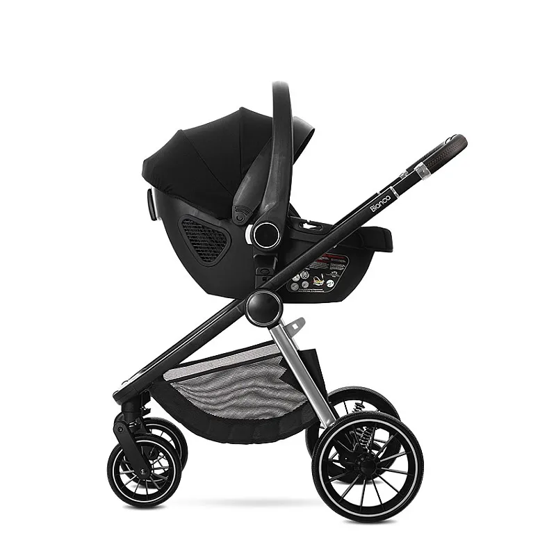Lorelli Premium Детска количка BIANCA BLUE 3 В 1 до 22кг с кош за новородено