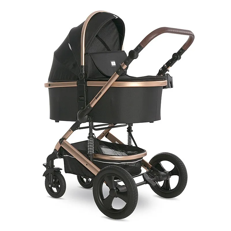 Lorelli Premium Детска количка BOSTON BLACK+АДАПТОРИ