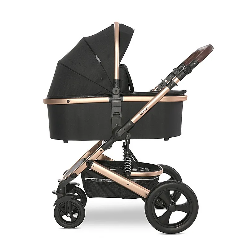Lorelli Premium Детска количка BOSTON BLACK+АДАПТОРИ