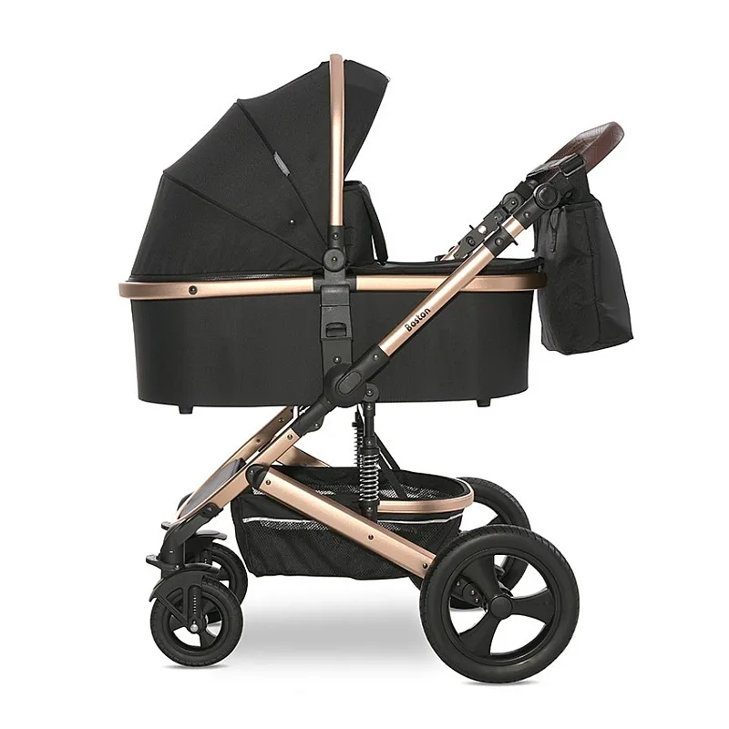 Lorelli Premium Детска количка BOSTON BLACK+АДАПТОРИ