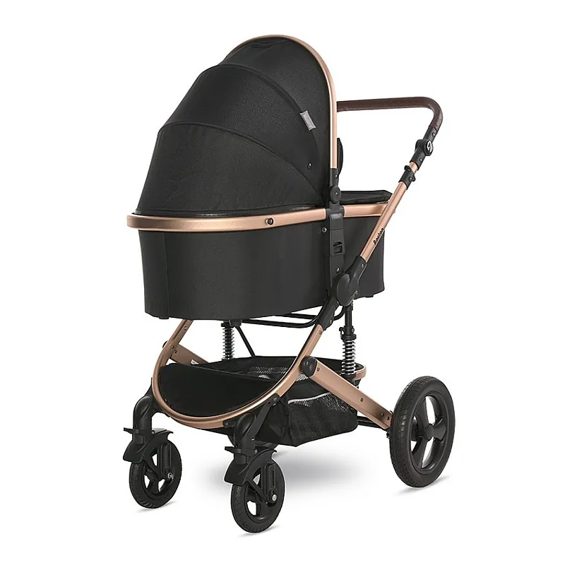 Lorelli Premium Детска количка BOSTON BLACK+АДАПТОРИ
