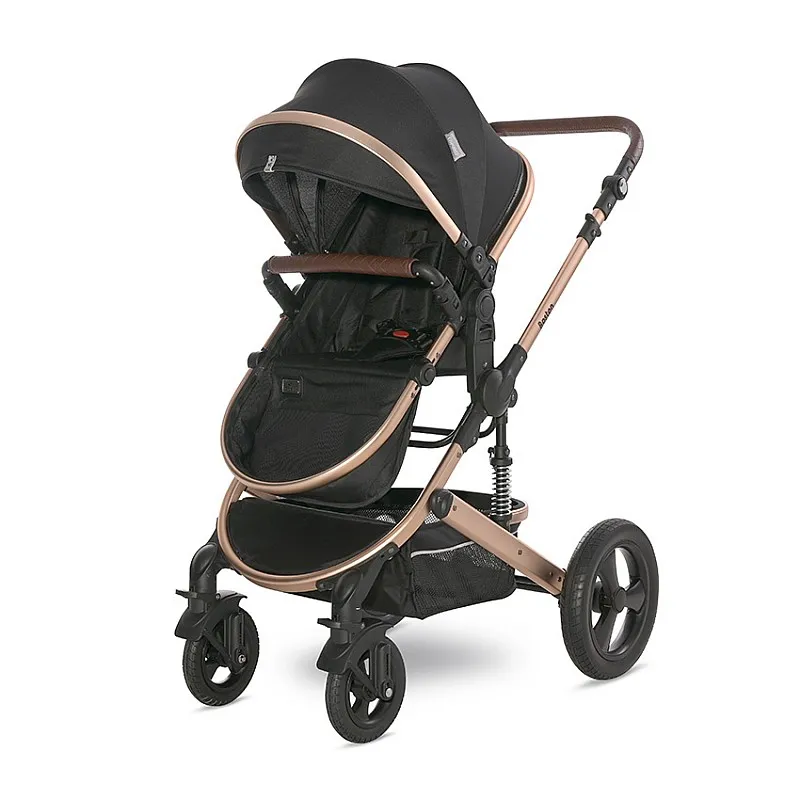Lorelli Premium Детска количка BOSTON BLACK+АДАПТОРИ
