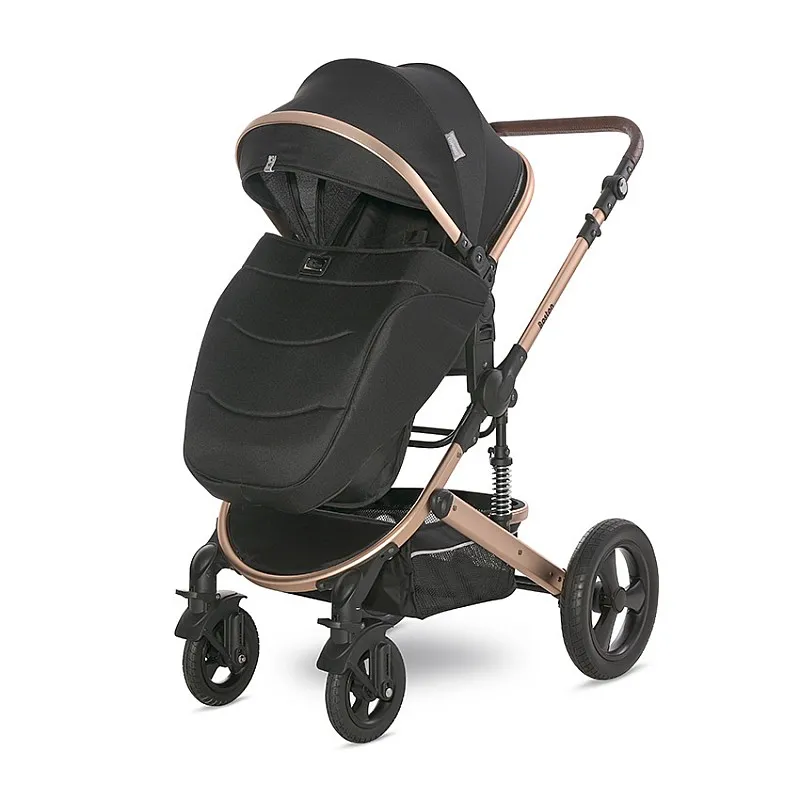 Lorelli Premium Детска количка BOSTON BLACK+АДАПТОРИ