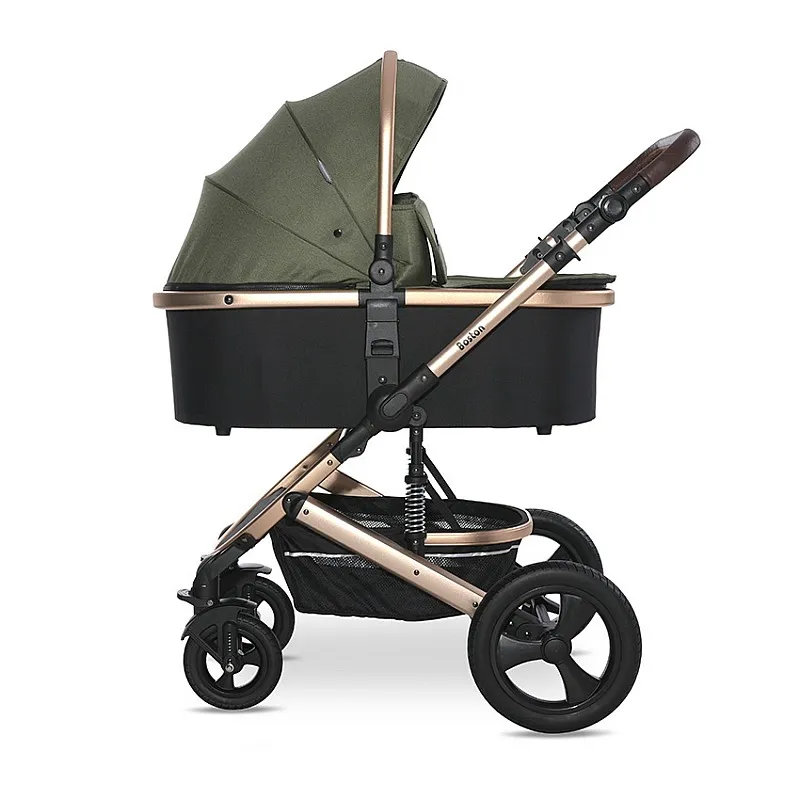 Lorelli Premium Детска количка BOSTON LODEN GREEN+АДАПТОРИ