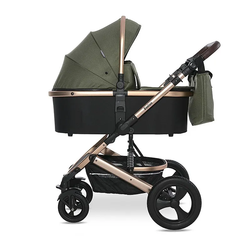 Lorelli Premium Детска количка BOSTON LODEN GREEN+АДАПТОРИ