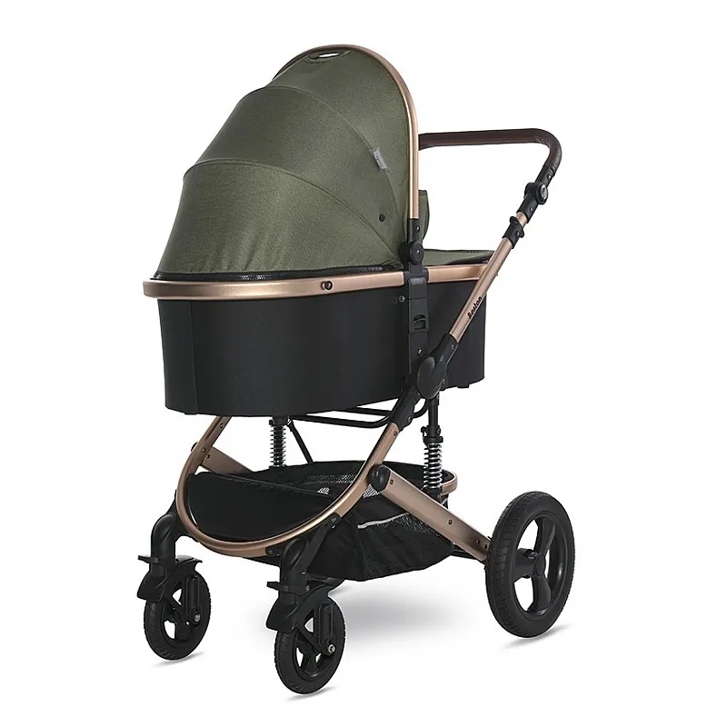 Lorelli Premium Детска количка BOSTON LODEN GREEN+АДАПТОРИ
