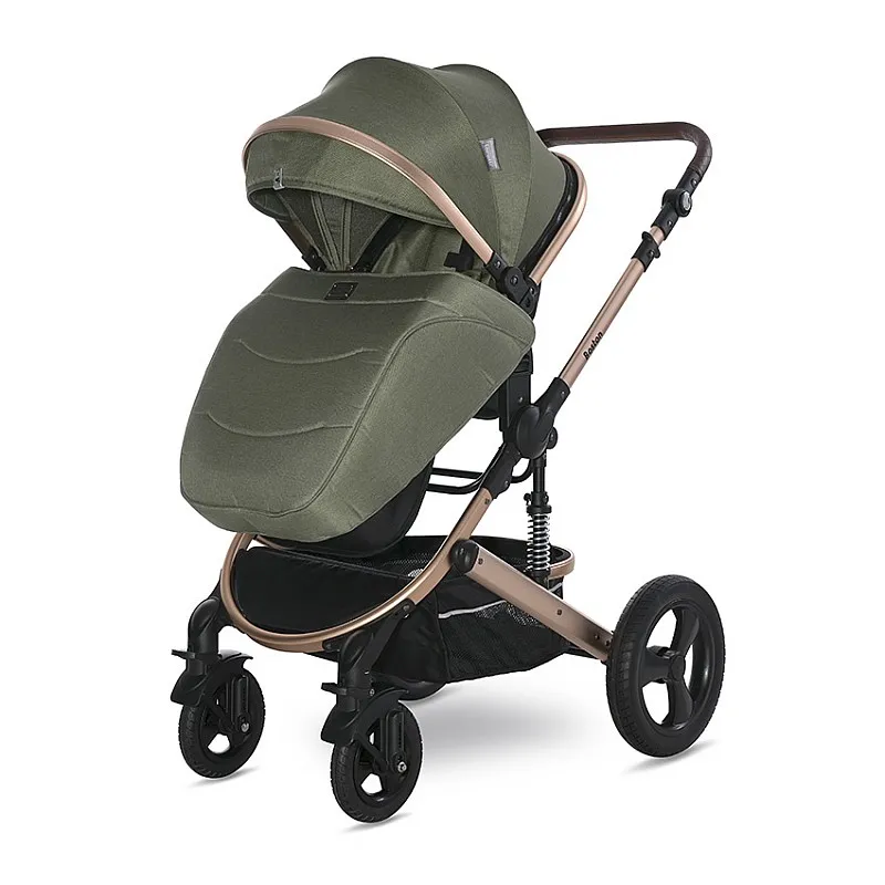 Lorelli Premium Детска количка BOSTON LODEN GREEN+АДАПТОРИ