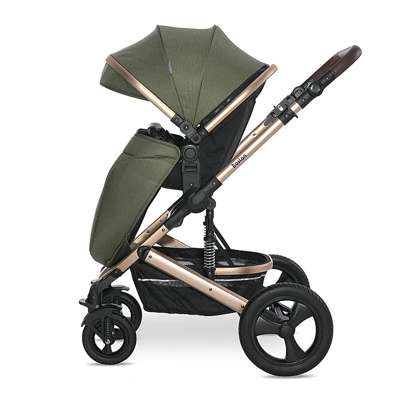 Lorelli Premium Детска количка BOSTON LODEN GREEN+АДАПТОРИ
