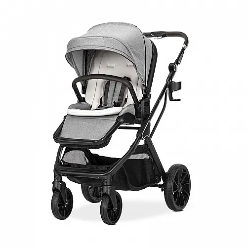 Lorelli Детска количка GLORY 2in1 GREY+АДАПТОРИ с кош за новородено