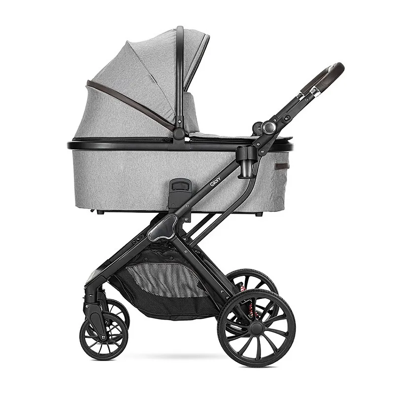Lorelli Детска количка GLORY 2in1 GREY+АДАПТОРИ с кош за новородено
