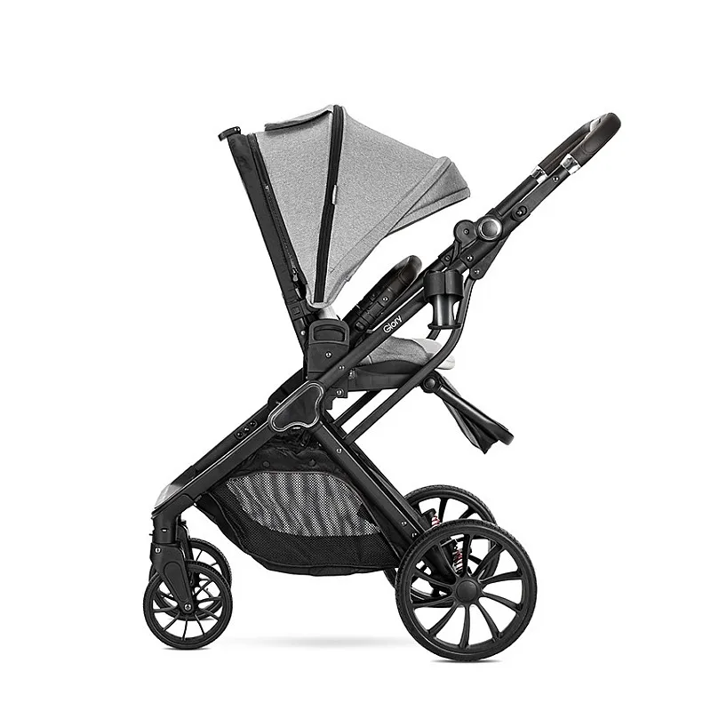 Lorelli Детска количка GLORY 2in1 GREY+АДАПТОРИ с кош за новородено