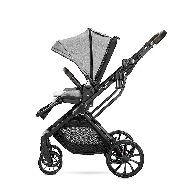 Lorelli Детска количка GLORY 2in1 GREY+АДАПТОРИ с кош за новородено