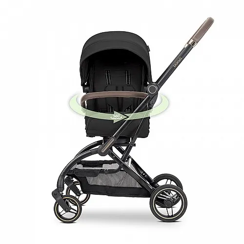 Lorelli Premium Детска количка MAKAYA BLACK ДО 22 КГ С РОТАЦИЯ 360