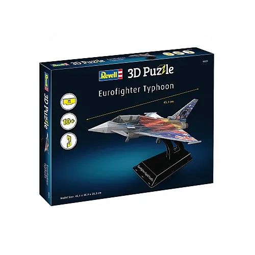 Пъзел, Revell, Изтребител Eurofighter Typhoon 3D, 75 части