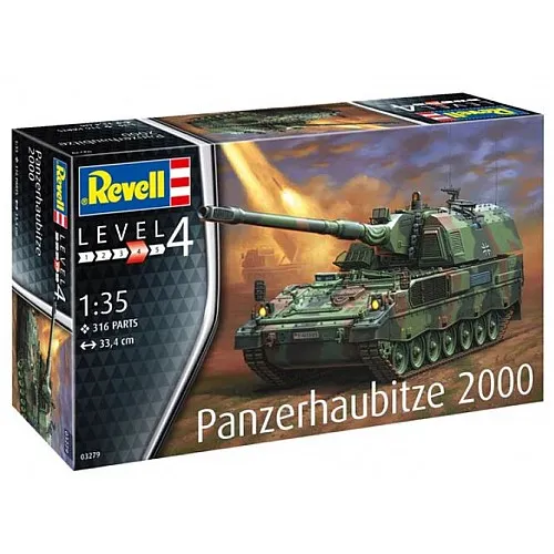 Сглобяем модел, Revell, Танк Panzerhaubitze 2000, 214 части