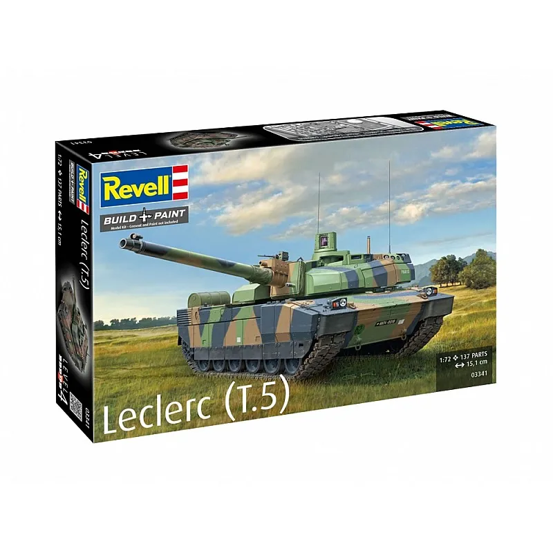 Сглобяем модел, Revell, Френски танк Leclerc T5, 137 части