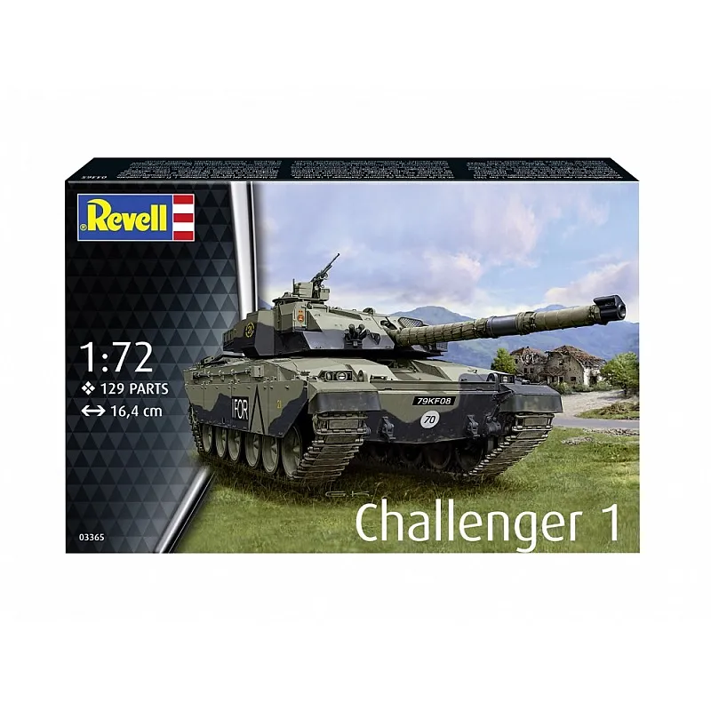 Сглобяем модел, Revell, Танк Challanger 1, 129 части