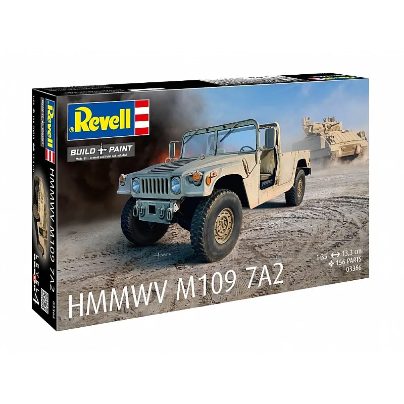 Сглобяем модел, Revell, Военен камион HMMWV M1097A2, 156 части