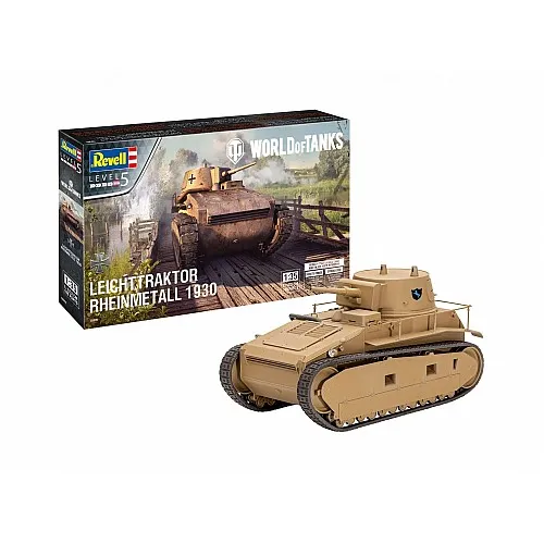 Сглобяем модел, Revell, World of Tanks, Leichttraktor Rheinmetall 1930, 189 части