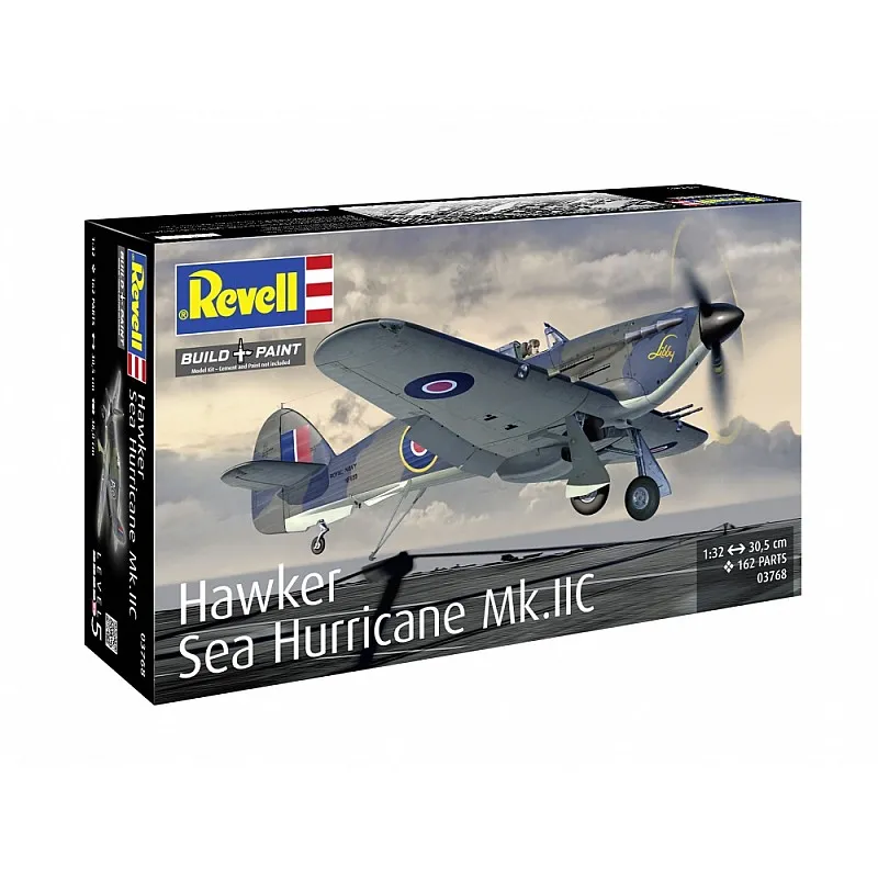 Сглобяем модел, Revell, Изтребител Hawker Sea Hurricane Mk.IIC, 162 части
