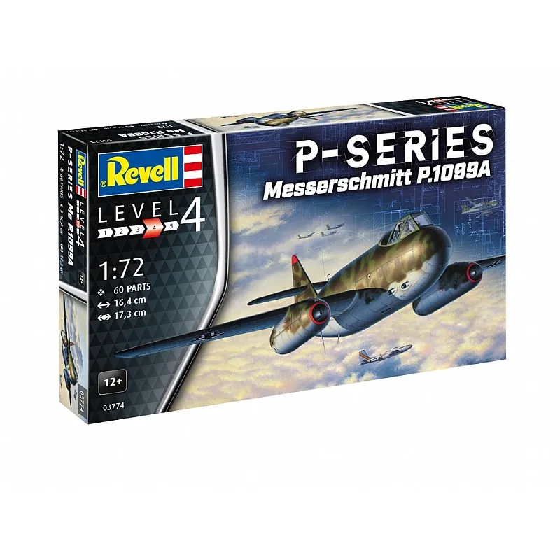 Сглобяем модел, Revell, Немски изтребител Messerschmitt P.1099A, 60 части