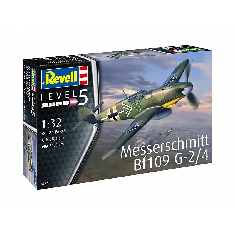 Сглобяем модел, Revell, Немски изтребител Messerschmitt Bf109G-2/4, 184 части