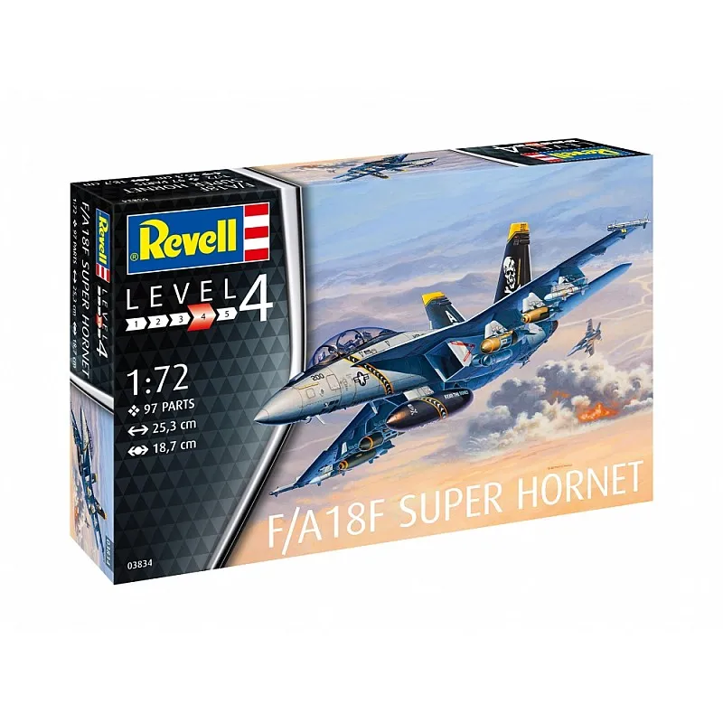 Сглобяем модел, Revell, Самолет F/A 18F Super Hornet, 97 части