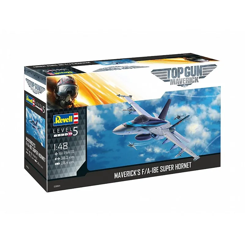 Сглобяем модел, Revell, Top Gun, Изтребител F-A-18E Super Hornet, 161 части