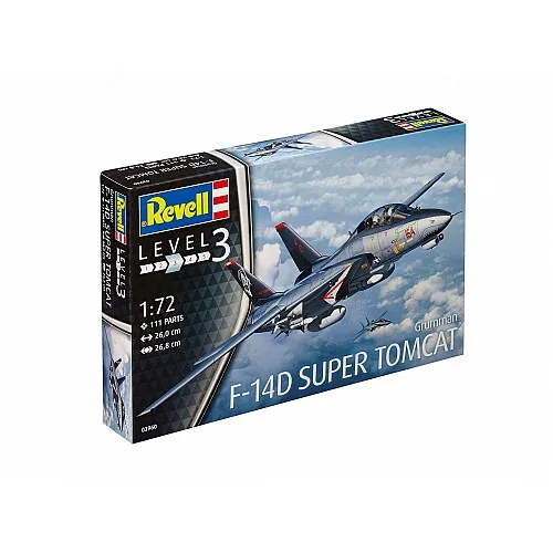 Сглобяем модел, Revell, Изтребител Grumman F-14D Super Tomcat, 111 части