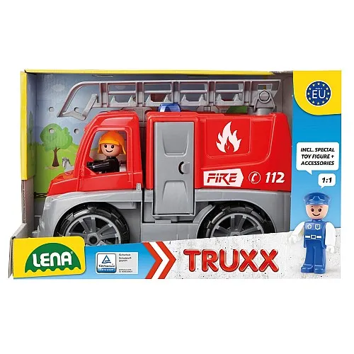 Количка за игра, Lena, Пожарна, Truxx 29 см