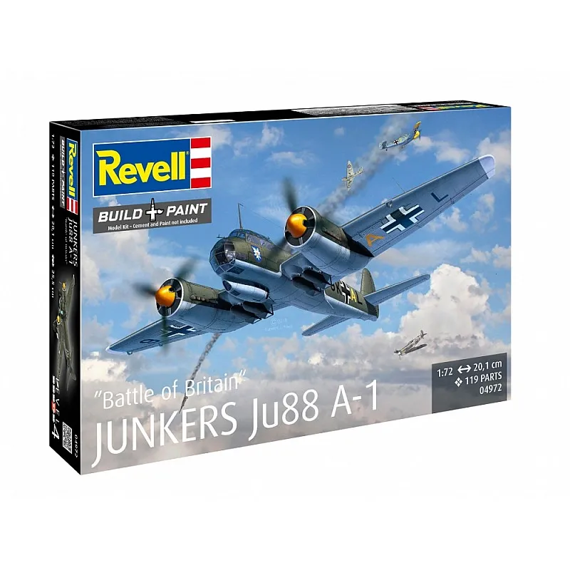 Сглобяем модел, Revell, Самолет Junkers Ju88 A-1 Battle of Britain, 119 части