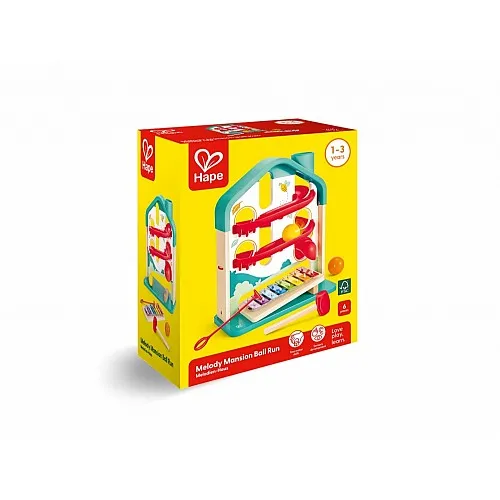 Детска музикална писта с топчета и ксилофон, Hape , 6 части