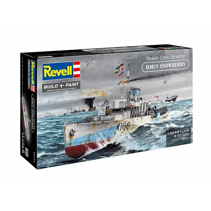 Сглобяем модел, Revell, Военен кораб HMCS Snowberry, 501 части