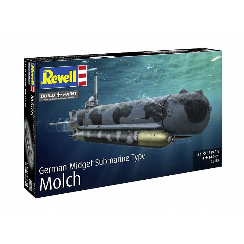 Сглобяем модел, Revell, Немска миниподводница Molch, 35 части