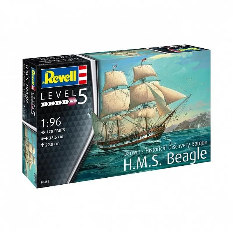 Сглобяем модел, Revell, Ветроходен кораб H.M.S. Beagle, 178 части