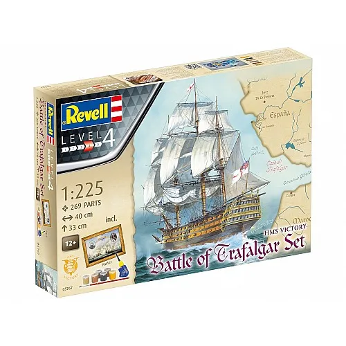 Сглобяем модел, Revell, Подаръчен комплект, Битката при Трафалгар, 269 части