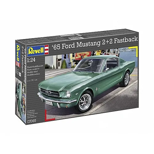 Сглобяем модел, Revell, Автомобил 1965 Ford Mustang 2+2 Fastback, 82 части