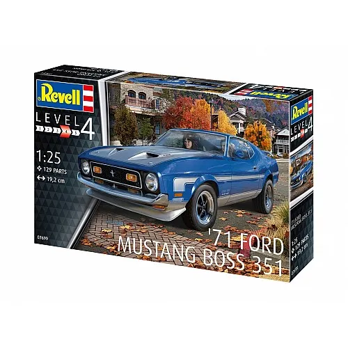 Сглобяем модел, Revell, 71 Mustang Boss 351, 129 части