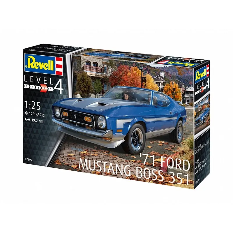 Сглобяем модел, Revell, 71 Mustang Boss 351, 129 части