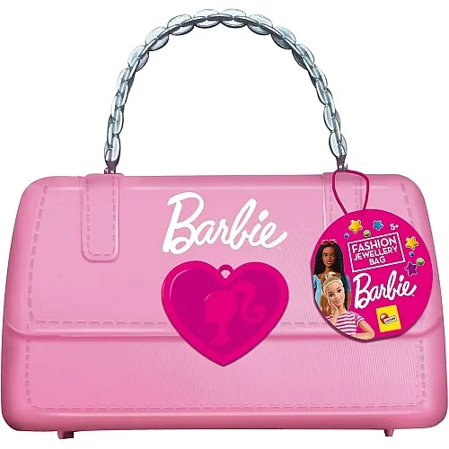 Творчески комплект, Lisciani, Barbie, Направи си сам бижута в чантичка