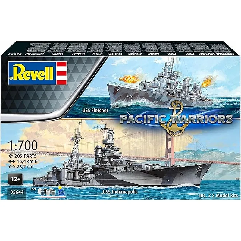 Сглобяем модел, Revell, Подаръчен комплект, Кораби Pacific Warriors, с аксесоари