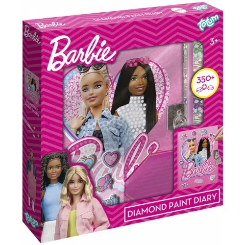 Творчески комплект, Totum, Barbie, Декорирай сам таен дневник с диаманти
