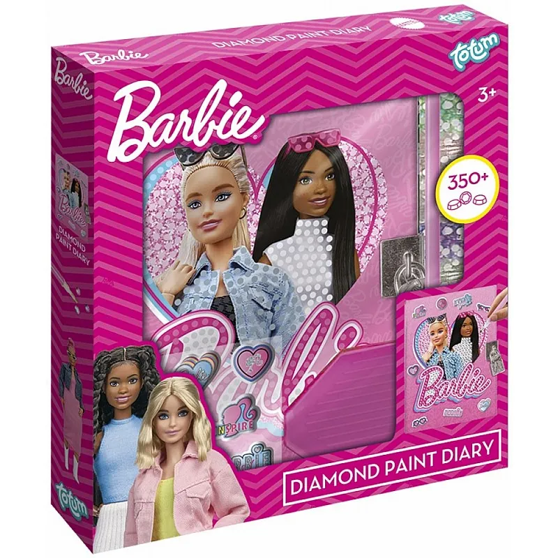 Творчески комплект, Totum, Barbie, Декорирай сам таен дневник с диаманти