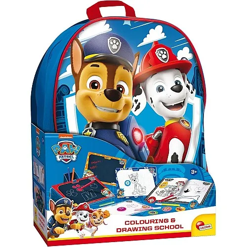 Творчески комплект, Lisciani, Paw Patrol, 2 в 1 раница с комплект за рисуване