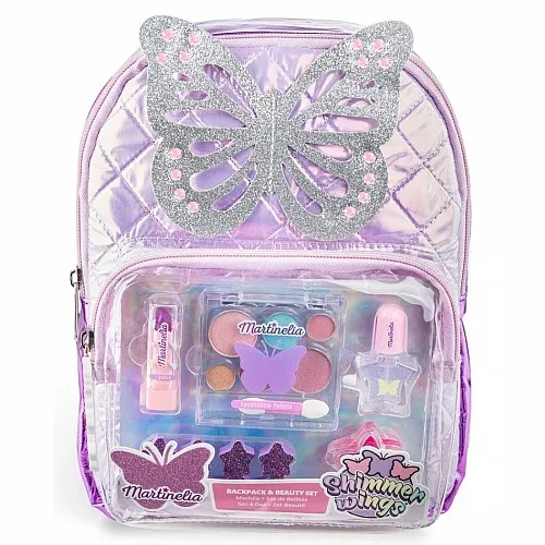 Козметичен комплект, Martinellia, Shimmer Wings, С раница, 6 части
