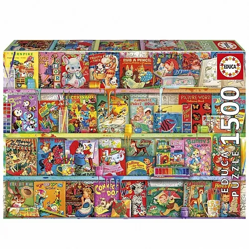 Пъзел, Educa, Забавно книжно кътче, 1500 части
